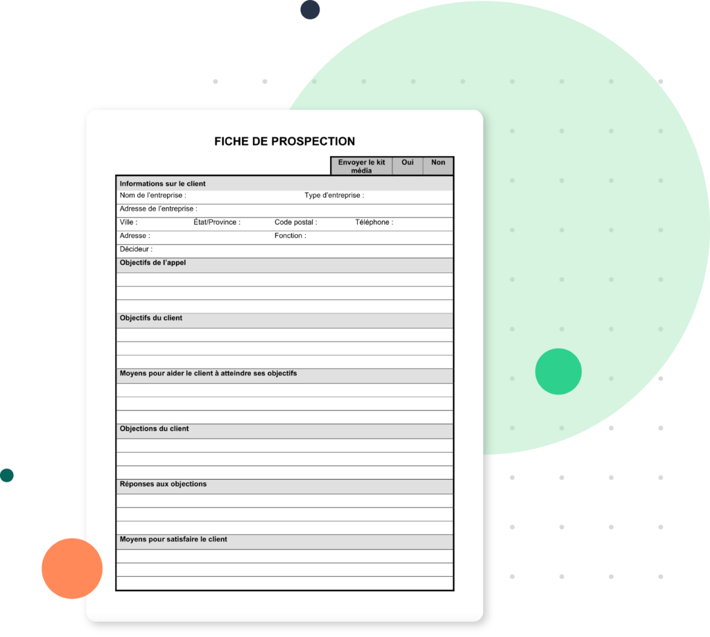 Fiche de prospection