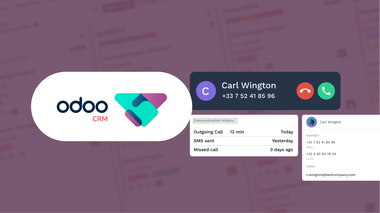 Odoo integration with Onoff Business-calls via Odoo CRM