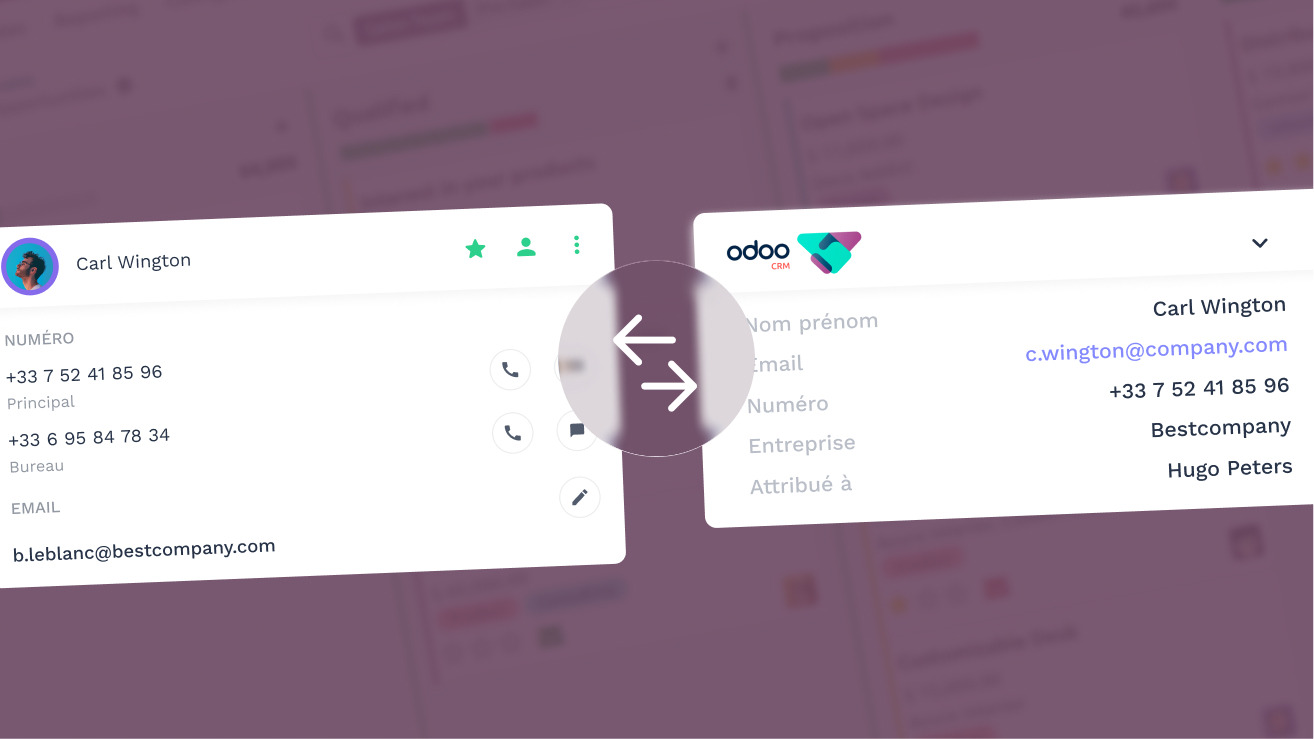 intégration Odoo avec Onoff Business-Synchronisation des contacts