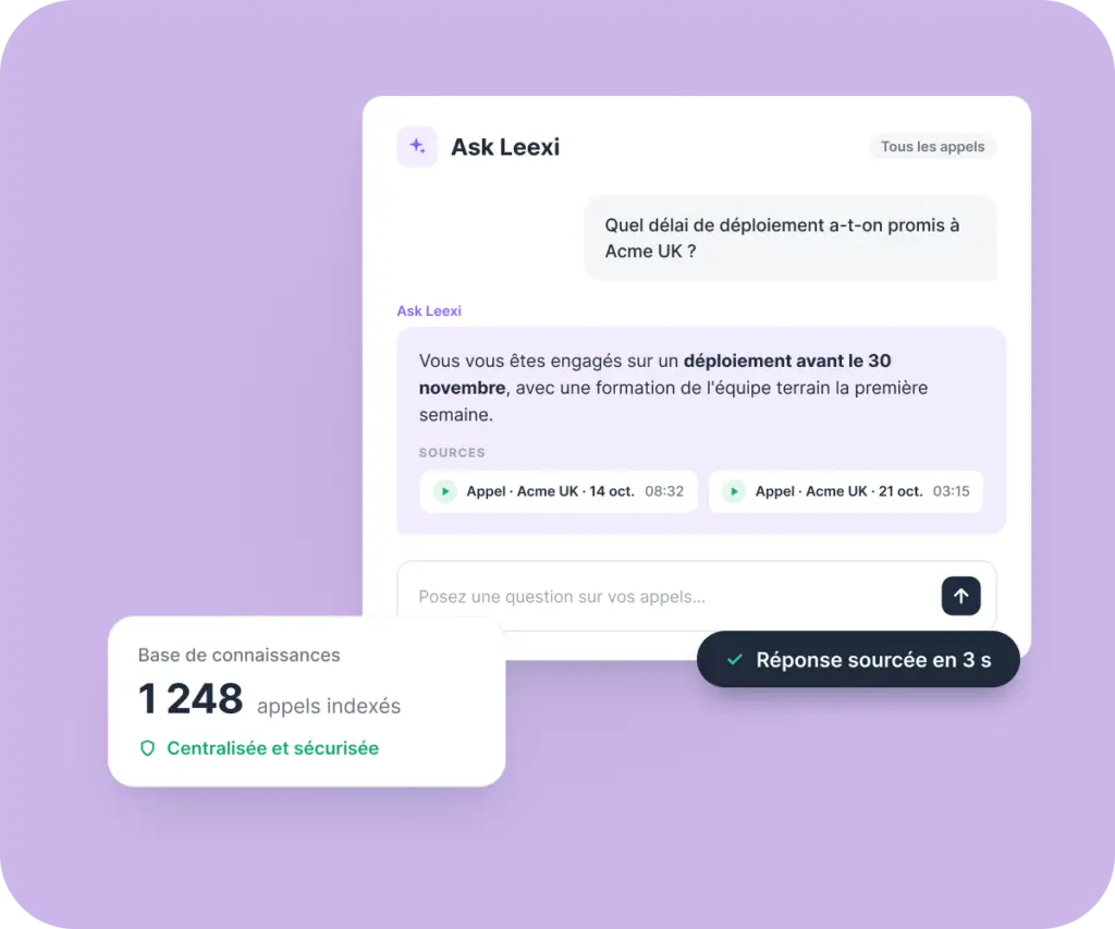 Ask Leexi - Integration Onoff Business