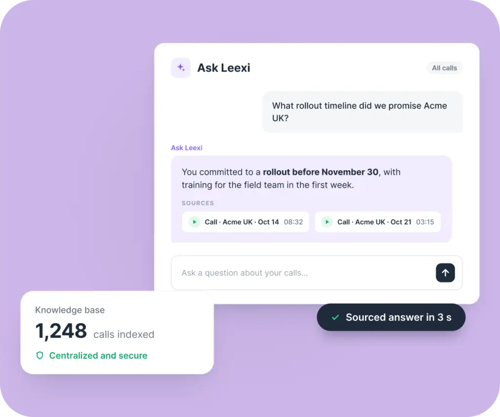 Ask Leexi Onoff Business